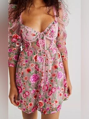 For Love and Lemons Tayla Floral Mini Dress